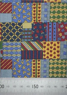 Mixed pattern patchwork quilt cotton print (fat quarter)