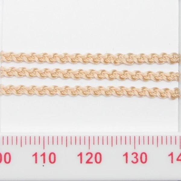 2mm Knobbly braid - Vintage peach