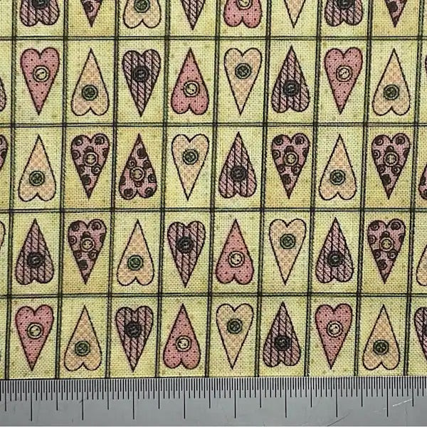Pastel heart patchwork