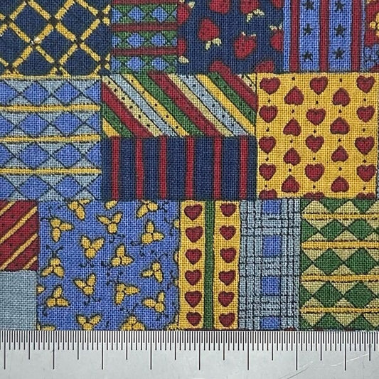 Mixed pattern patchwork quilt cotton print (fat quarter)