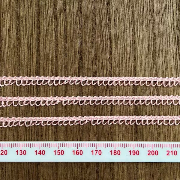 Fine looped braid - Pink