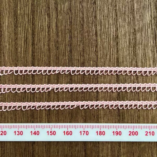 Fine looped braid - Pink