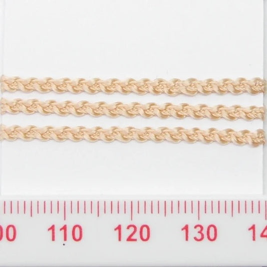 2mm Knobbly braid - Vintage peach