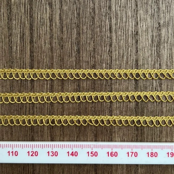 Fine Looped Braid - Gold
