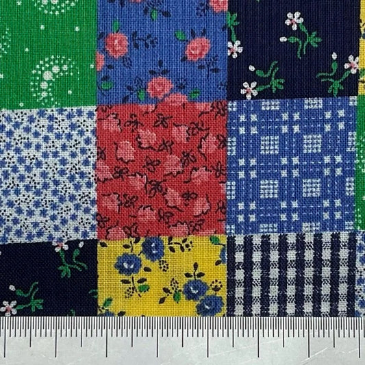 Mixed patchwork cotton print