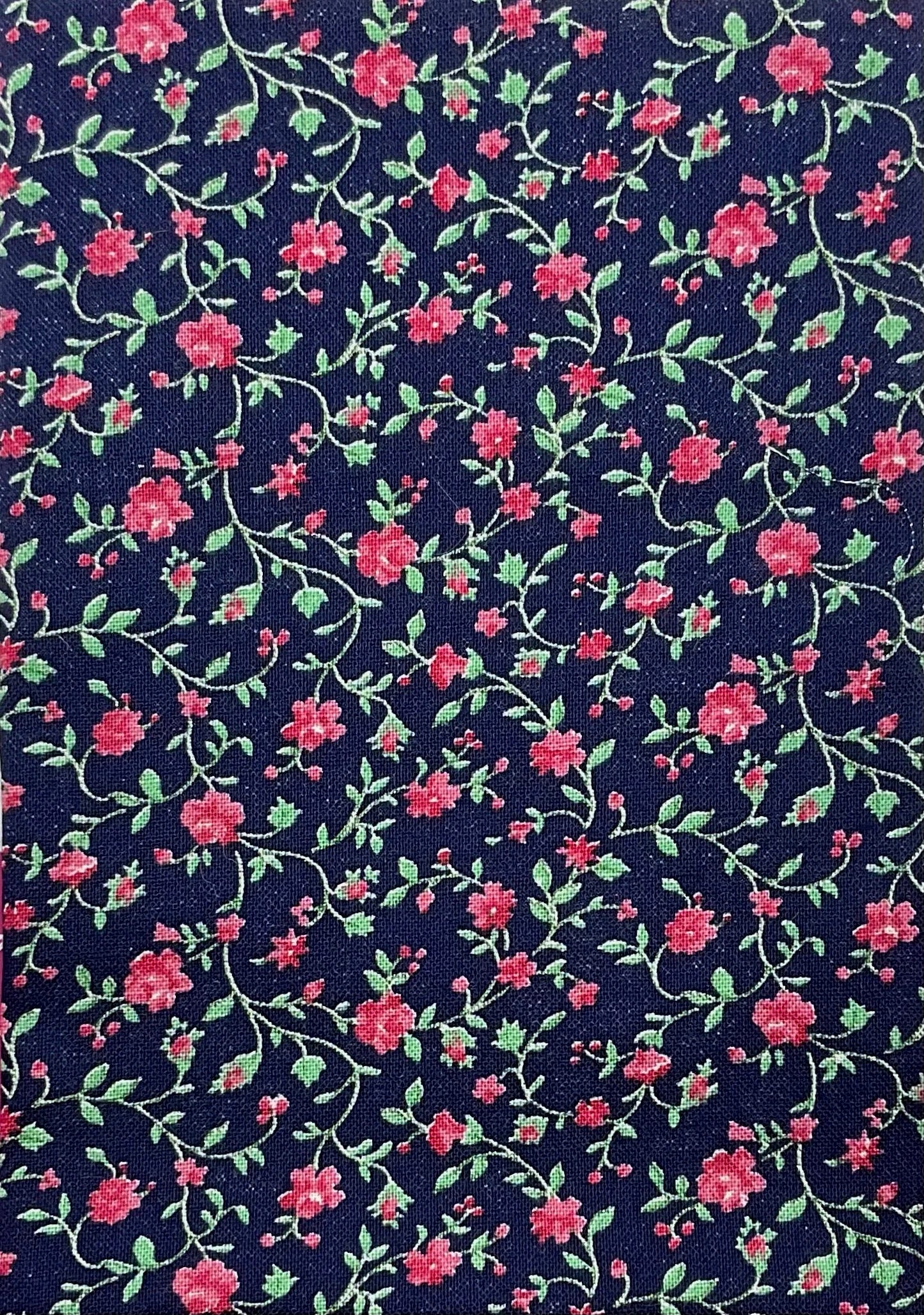 Cerise floral cotton print